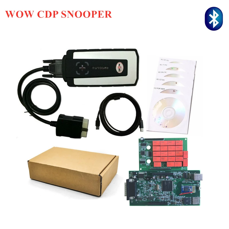 

By DHL shipping ! Snooper WOW Wurth WOW R5.008 software vd tcs cdp scanner with Bluetooth cars trucks auto obd2 diagnostics tool