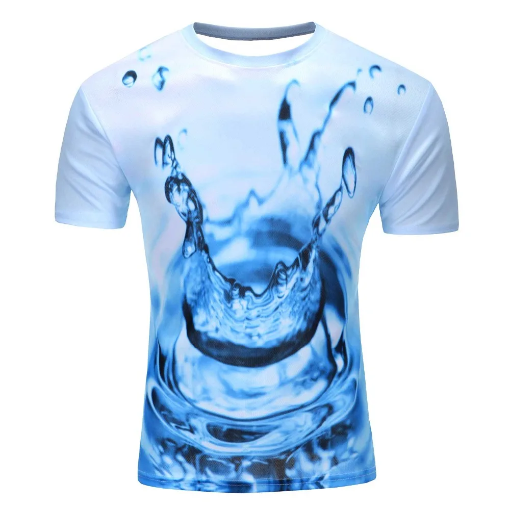 

2019 Water Drop Mobile 3D Print Short Sleeves Men t shirt Harajuku Summer Groot Men tshirt Tops Plus Size shirt