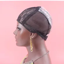 M 1 шт./лот сеточка для изготовления париков Швейцарский Кружевной передний парик шляпа парик тканая сетка волосы регулируемые ремешки сзади регулируемая шапка для парика OEM/ODM