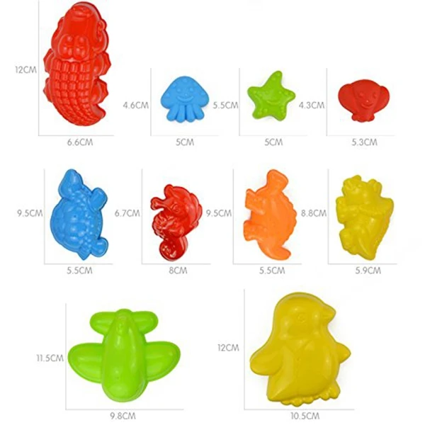 Finest  Set of 25 Baby Kid Beach Toys with Castle Bucket Spade Shovel Rake Kettle Children Toys