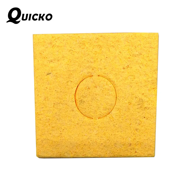 20pcs/lot Soldering Iron Tip Welding Cleaning Sponge Pads /High temperature resistant clean tool/yellow Size 6cm*6cm thicken | Инструменты