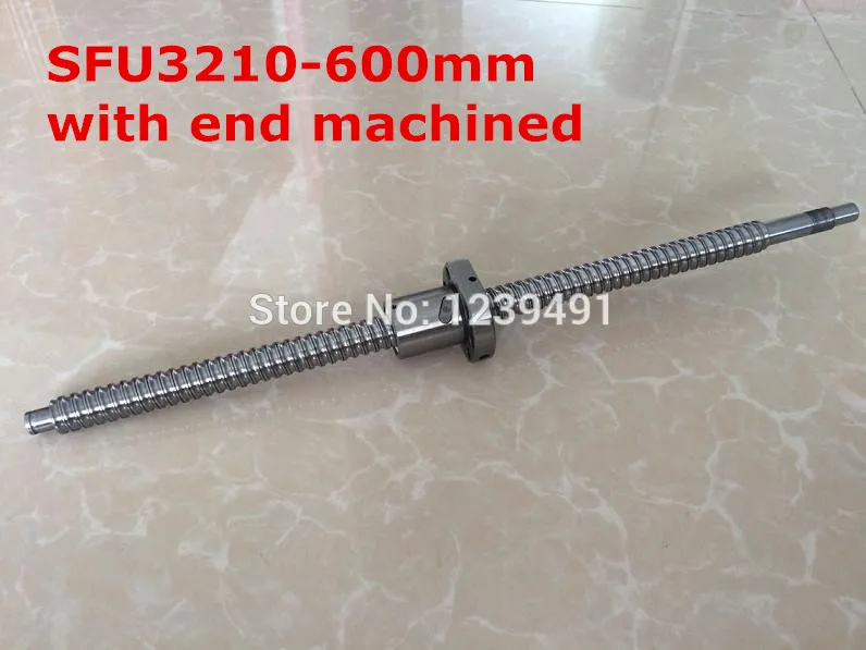 

1pc SFU3210- 600mm ball screw with nut according to BK25/BF25 end machined CNC parts