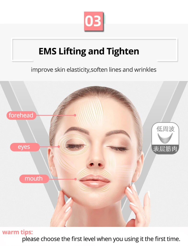 Лицевая мезотерапия ЭМС массажер для лица радиочастотный светодиодный фотон прибор для ухода за кожей лица подтягивающий аппарат для красоты