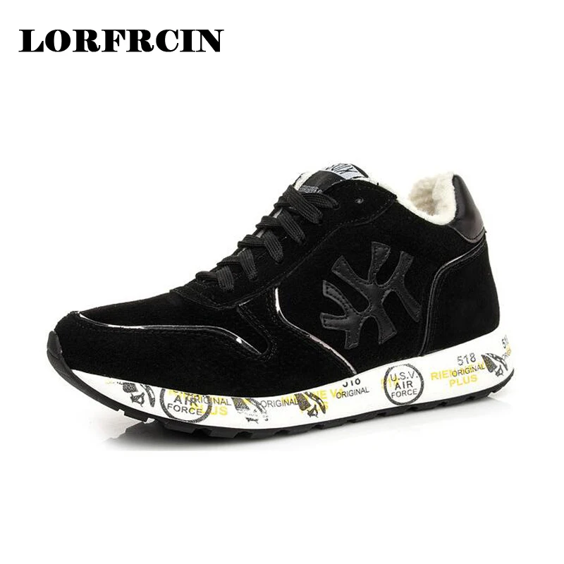 

Genuine Leather Platform Shoes Woman 2017 Winter Boots Wedges Heel Casual Shoes Women Trainers Thick Sole Outdoor Footwear