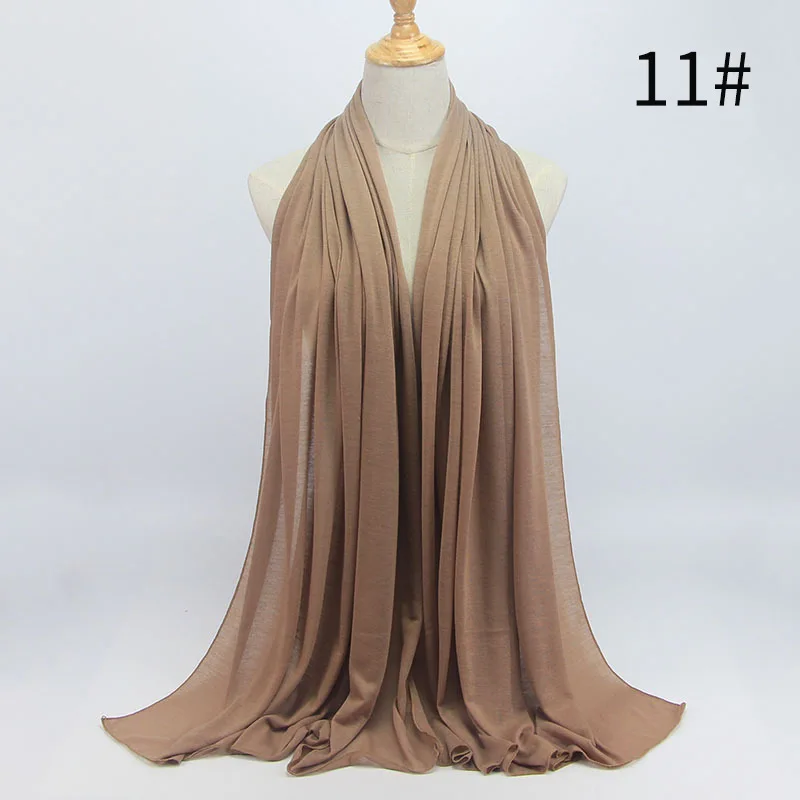 85*180 см мусульманский хиджаб из Джерси шарф для женщин исламский мягкий хлопковый платок femme musulman простые шали и палантин хиджаб турабан