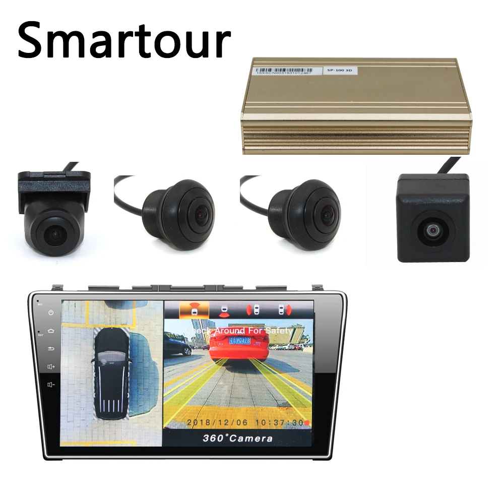 Smartour car 3D Surround View Monitoring System 360 Degree Driving Bird