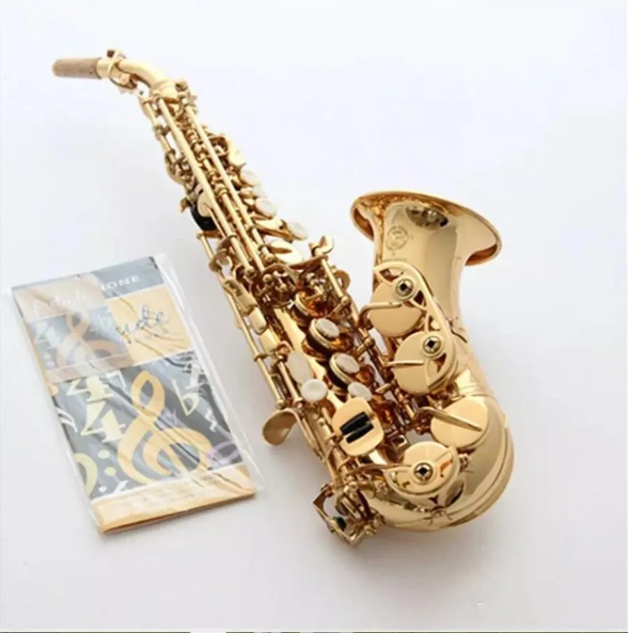 Selmer France изогнутые сопрано R54 серебрение латунь мундштук саксофона патчи колодки Reeds изгиб шеи с случае