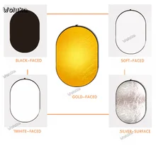 150*100 см 5 в 1 мульти диск Фотография Студия фото Овальный складной светильник отражатель Ручной портативный фото CD50 T13 H