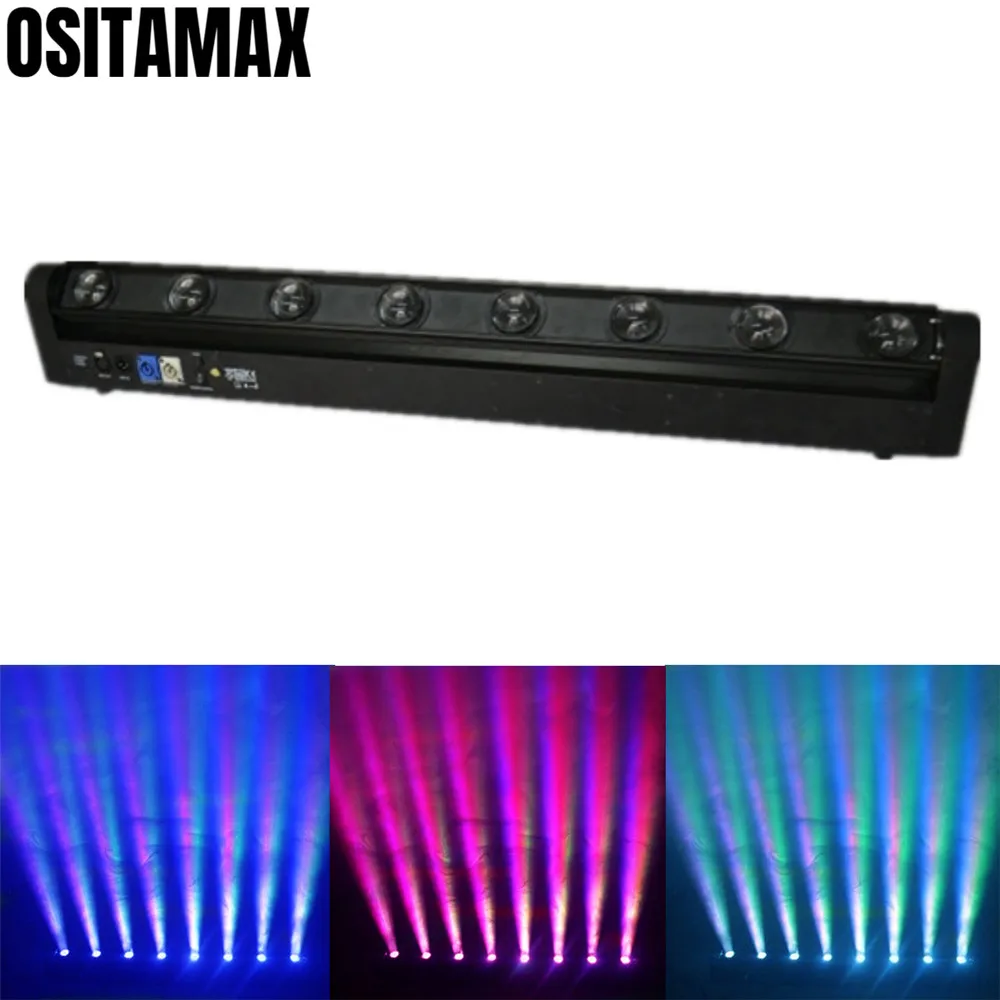 4/лот 8x10 Вт LED Луч сценический движущийся головной свет уборочная машина 4в1 RGBW