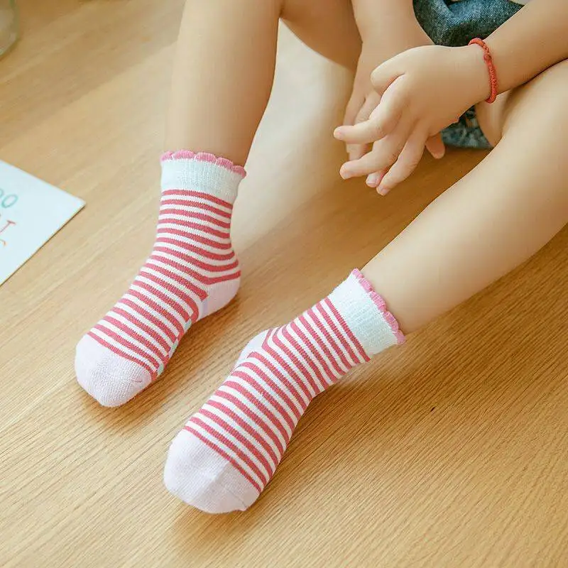 5 пар детских носков осенне-зимние стильные дышащие хлопковые носки для мальчиков и девочек от 2 до 12 лет