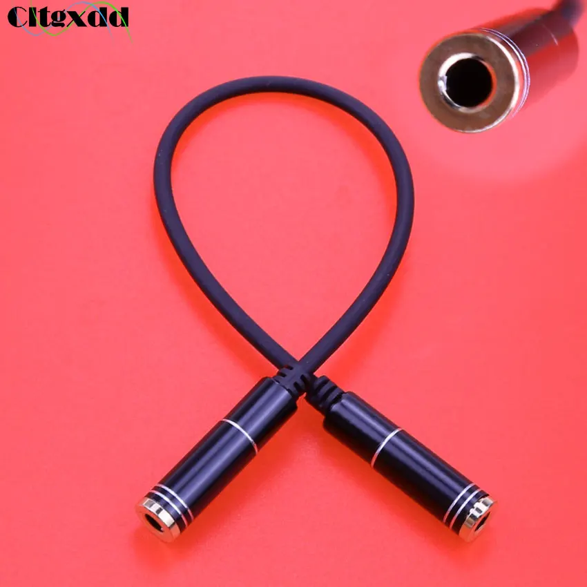 

cltgxdd Audio extension line 3.5 mm 4pole Female to Female Jack Stereo audio Adapter connection phone headphone cable