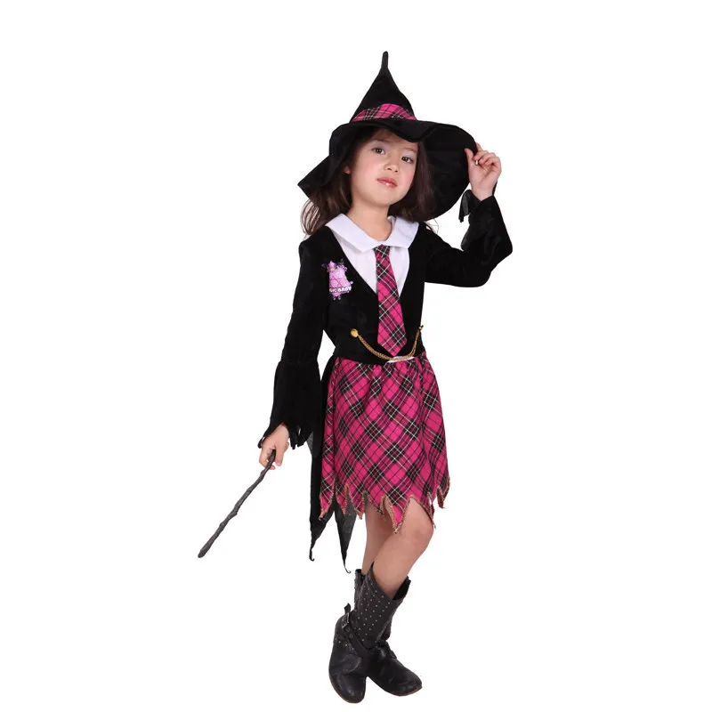 Buy Free shipping ,halloween party Children girl witch