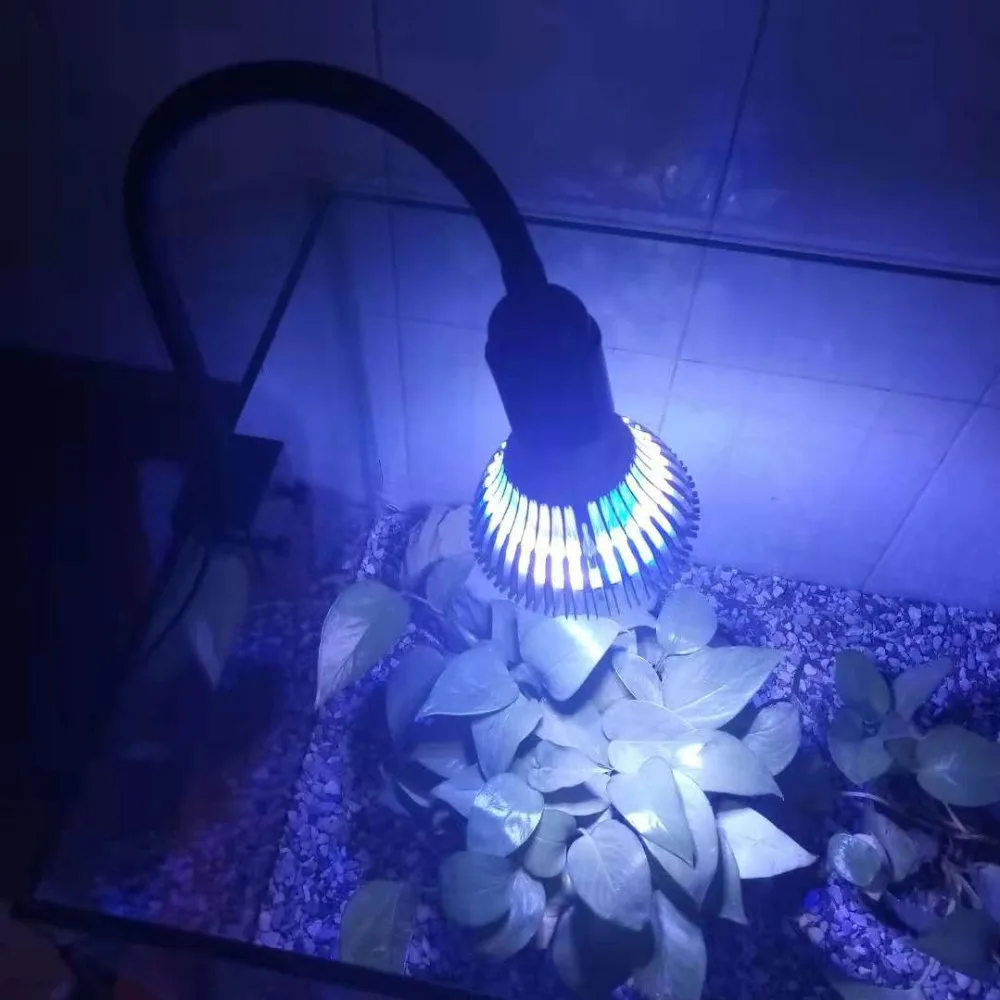 Настраиваемая Светодиодная лампа для аквариума PAR30 для коралловых рифов светодиодный свет для выращивания водорослей освещение растений