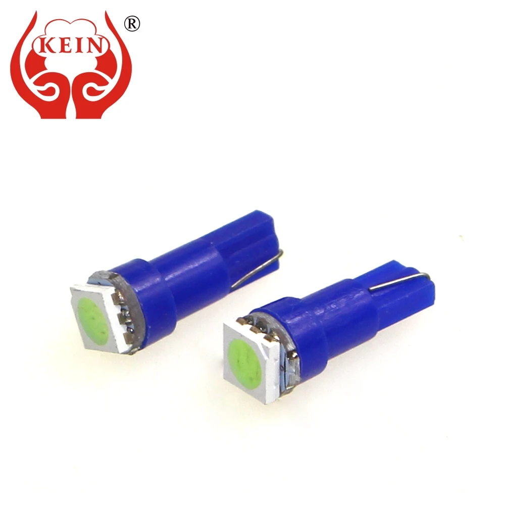 

KEIN 10pcs 1smd 5050 t5 led auto car w3w led t5 Bulb 308 406 2721 Instrument Lights Dashboard Warning Indicator automotivo 12V