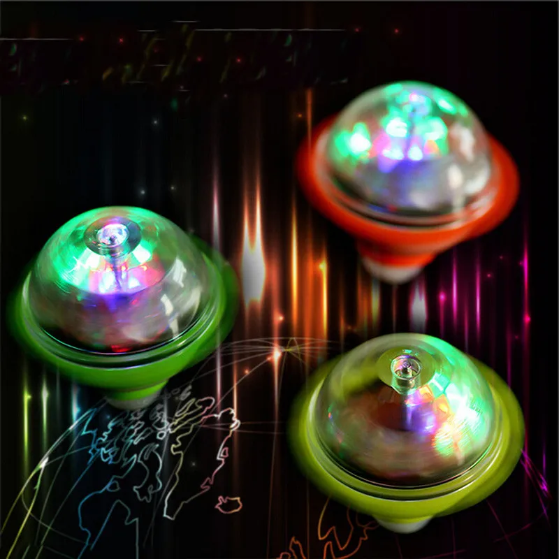 Spinning Top Gyro Spinner LED Mic Light Kids Children Toy Xmas-Gift/&