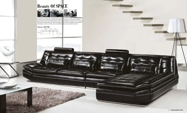 Luxury Italian Top Grain Leather 3 7m Length L Shaped Sofa Set Luxury Italian Top Grain Leather 3 7m Length L Shaped Sofa Set And