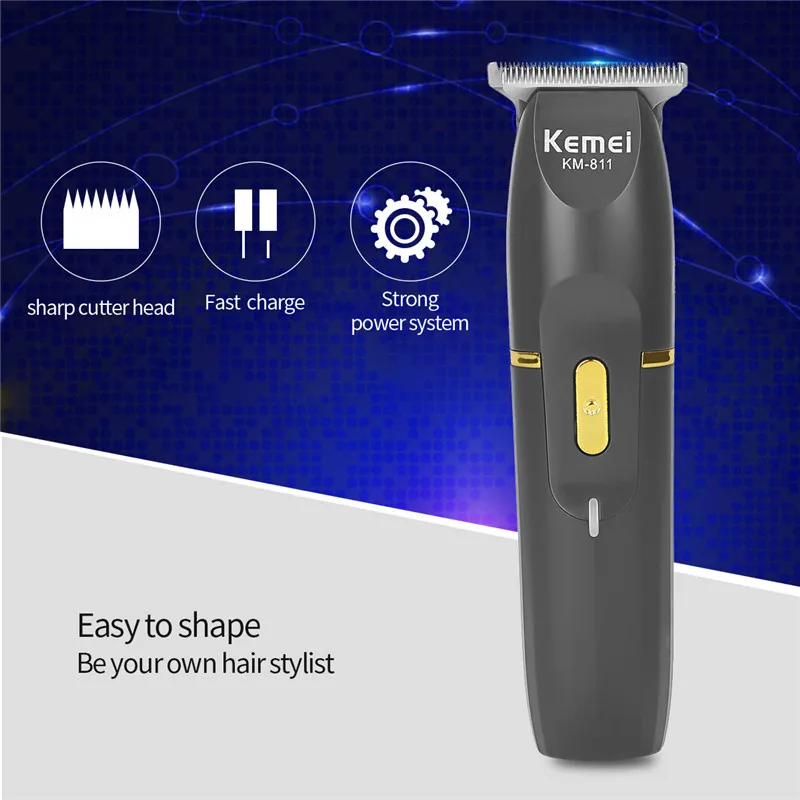 

Rechargeable Hair Trimmer Haircut Clipper Machine Cutting Machine Barber Electric Scissors Shaver Blade for Men with Limit Combs
