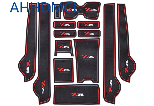

Car Anti-Dirty Pad Door Groove Gate Slot Cup Armrest Storage Pad Anti-Slip Mat For Baic Senova X25
