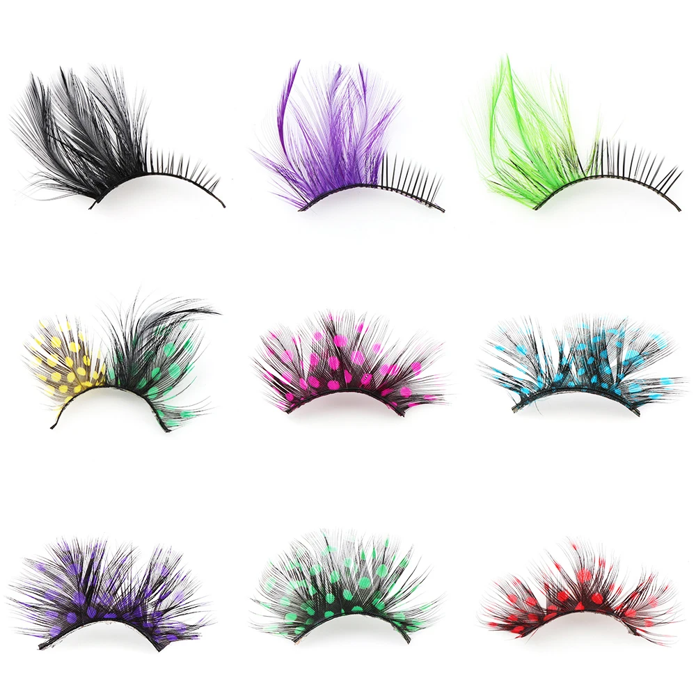 

Rose Dot Halloween Festival Party Club Beauty Eyelash Extension Led Eyelashes Light False Eyelashes Shining Color Eye Lashes