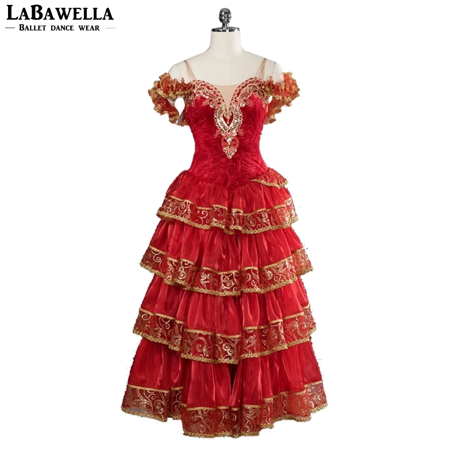 Spanish Matador Professional Dance Ballet Dress For Girls Women  Matar Performance Competiton Stage Costume BT9103