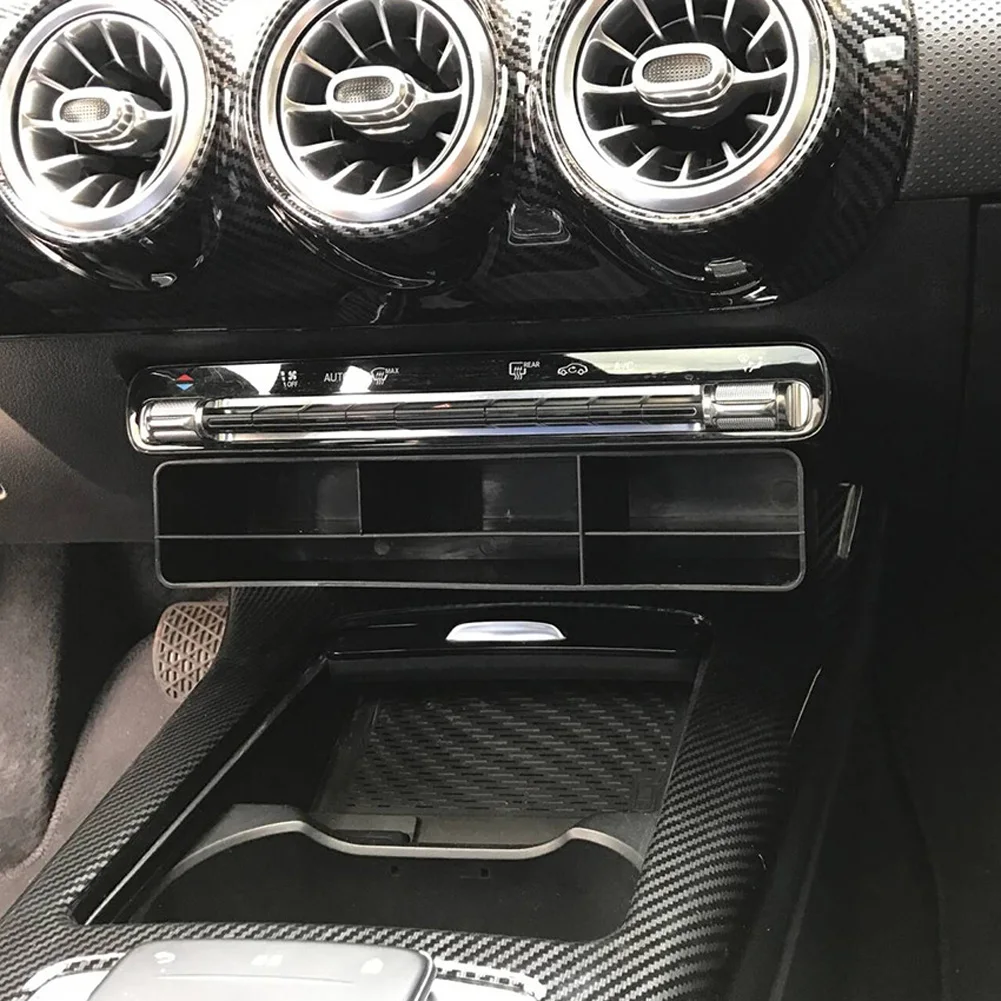 Автомобильный ящик для хранения центральной консоли держатель лотка для телефона органайзер для Mercedes Benz A Class W177 V177 A180 A200 A220 A250