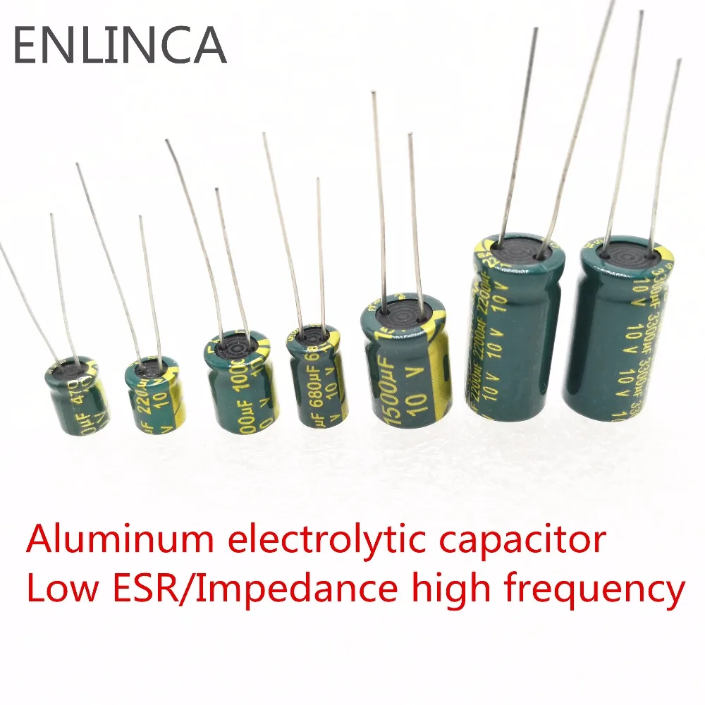 4x Nichicon HV 1500uF 16v Low-ESR Impedance 105C radial capacitors caps 10x20mm 