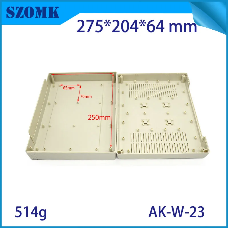 4 шт. настенное крепление пластиковый настольный корпус 275*204*64 мм настенное крепление пластиковая электрическая распределительная Корпусная коробка корпус szomk pcb