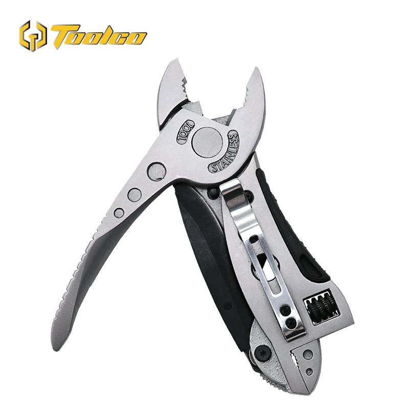 

Toolgo Multitool Pliers Pocket Knife Screwdriver Set Kit Adjustable Wrench Jaw Spanner Repair Outdoor Multi Hand Tool
