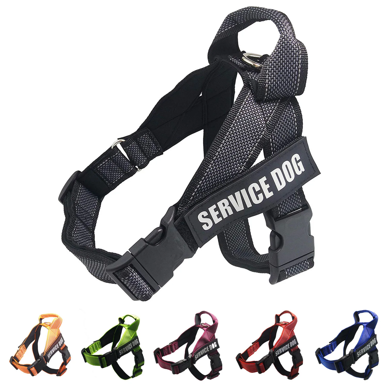 

Nylon Pet Dog Harness Adjustable Reflective Walking Harness For Big Large Medium Small Dog Harnesses Vest Husky Dogs Supplies