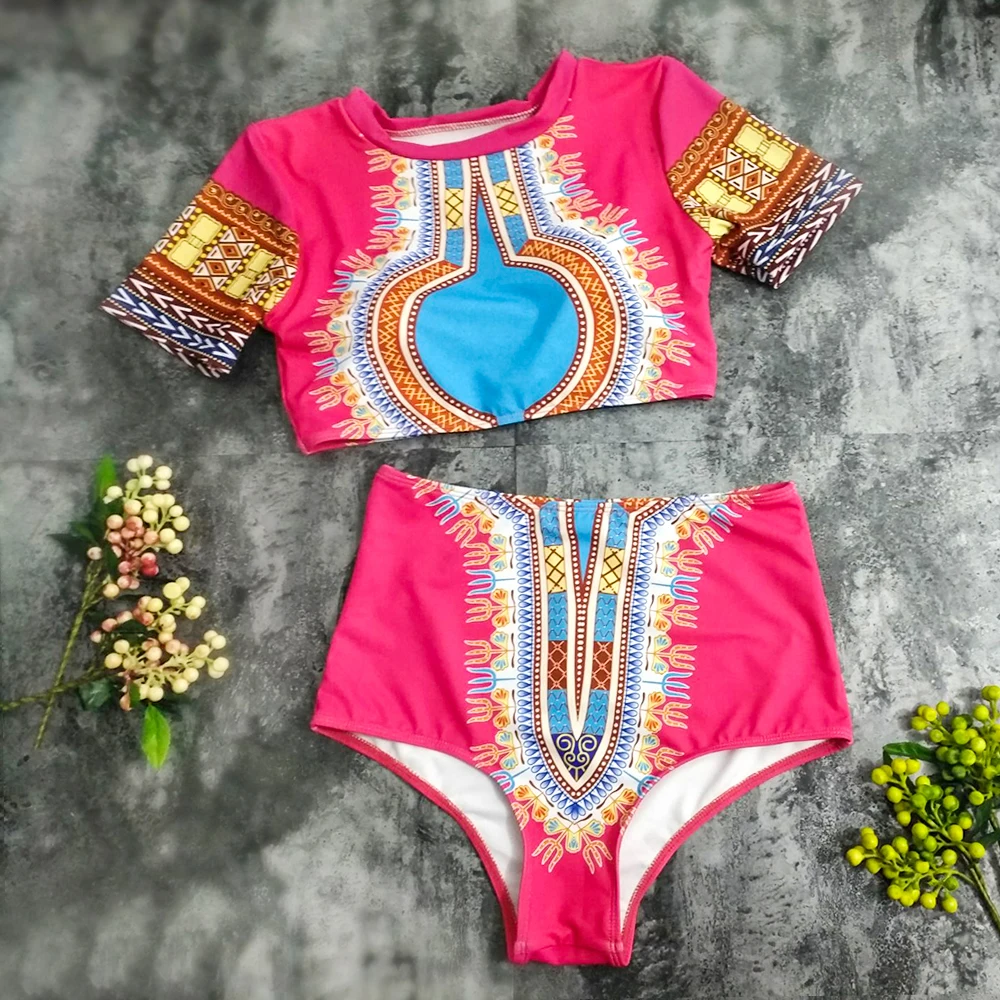 

2019 Push up Crop Top Bikini Set New High waist Swimsuit Women swimwear plus size 3XL swimming suit for women