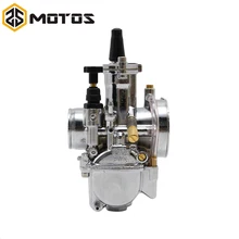 ZS MOTOS Motorcycle Parts New Supper Performance Silver 28mm 30mm 32mm 34mm PWK KOSO Carburetor With Power Jet Fit Race Scooter