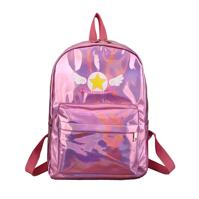 

Card Captor Sakura Razer Lolita Bags Kawaii Mini Backpack Cardcaptor Sakura Girls School Bags With Angel Wings Women Backpack