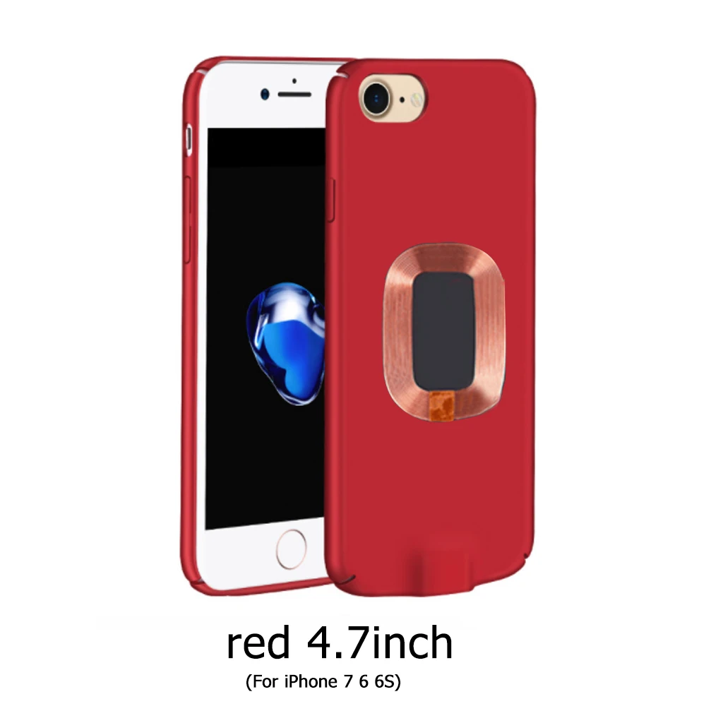 

Wireless Charger Receiver Case Cover Qi Wireless Charging Transmitter Cover Qi Receiver Phone Case Compatible with Iphone 7 6S 6