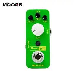 MOOER Rumble Привод Overdrive Pedal отличные динамические характеристики и открытое звучание туре обход Гитары педаль эффектов