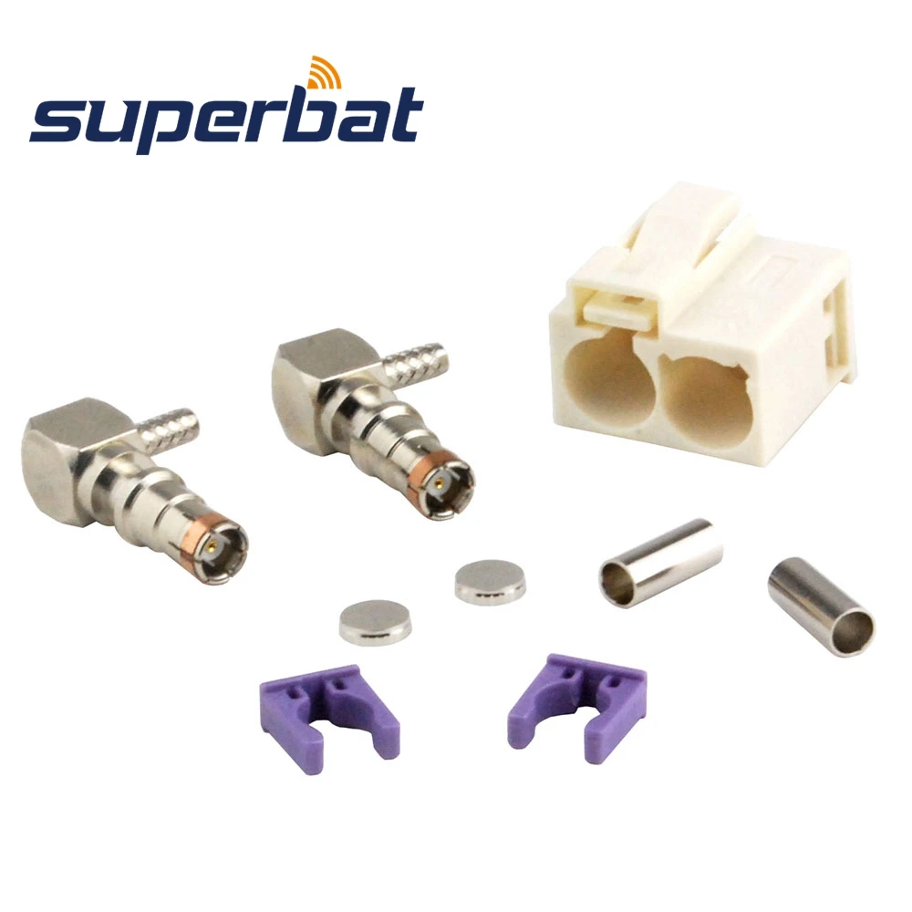 Superbat 10pcs Fakra Code Double B Female Jack
