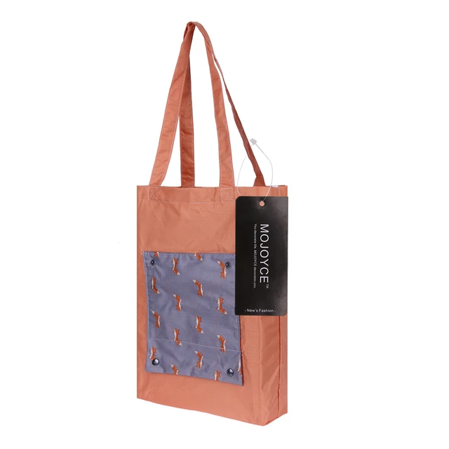 4 Style Cartoon Animal Printing Foldable Green Ping Bag Tote 4 Style Cartoon Animal Printing Foldable Green Ping Bag Tote Folding Pouch Handbags Convenient Large