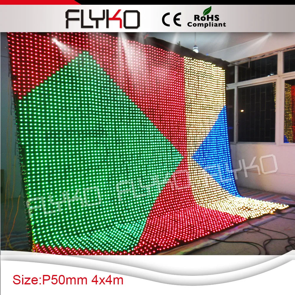

Free Shipping led video cloth xxx video function animation effection
