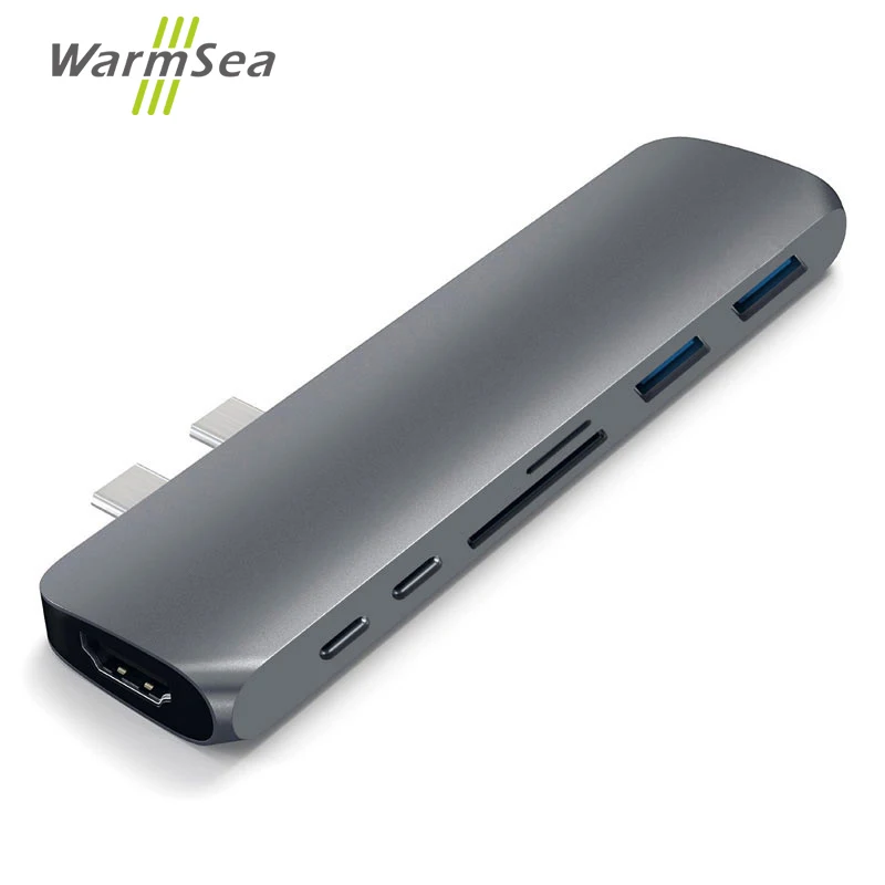 

USB Type C Hub Adapter Thunderbolt 3 Dock With HDMI 4K USB 3.0 3.1 ports Dongle Converte combo Micro SD TF Card For MacBook Pro