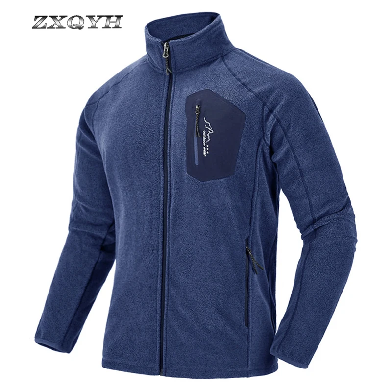 ZXQYH Outdoor Sport Men's Jacket Fleece Thermal Coat Clothes Hiking