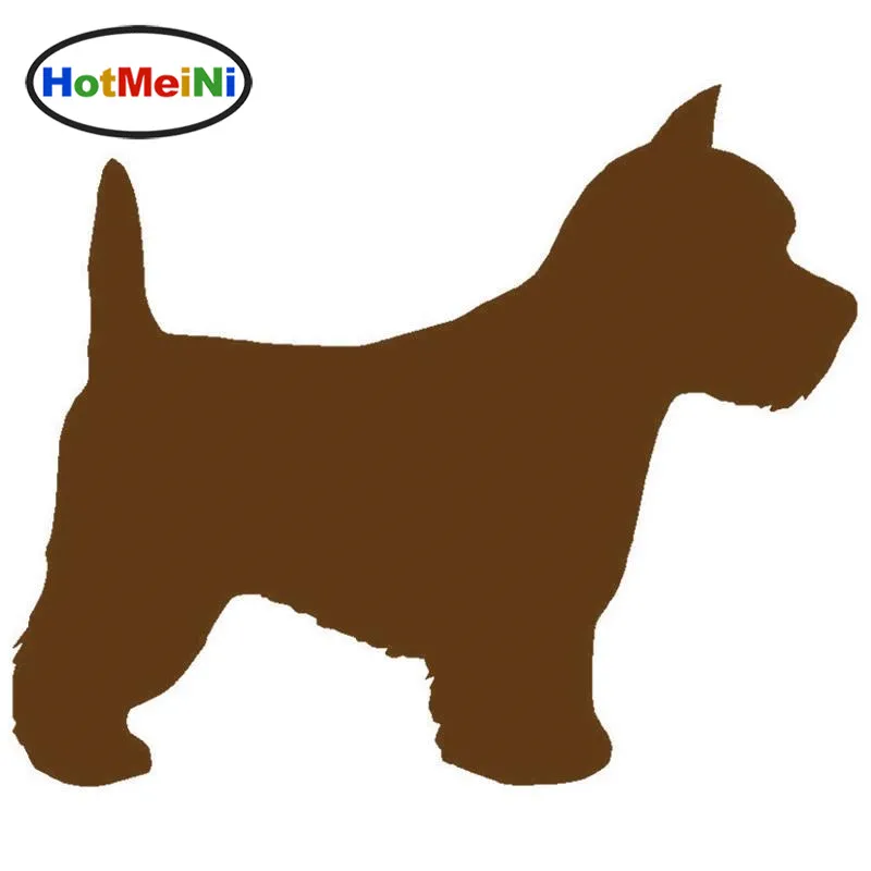 Стикеры для автомобилей HotMeiNi Westie черные/серебристые 15*12 см|Наклейки на