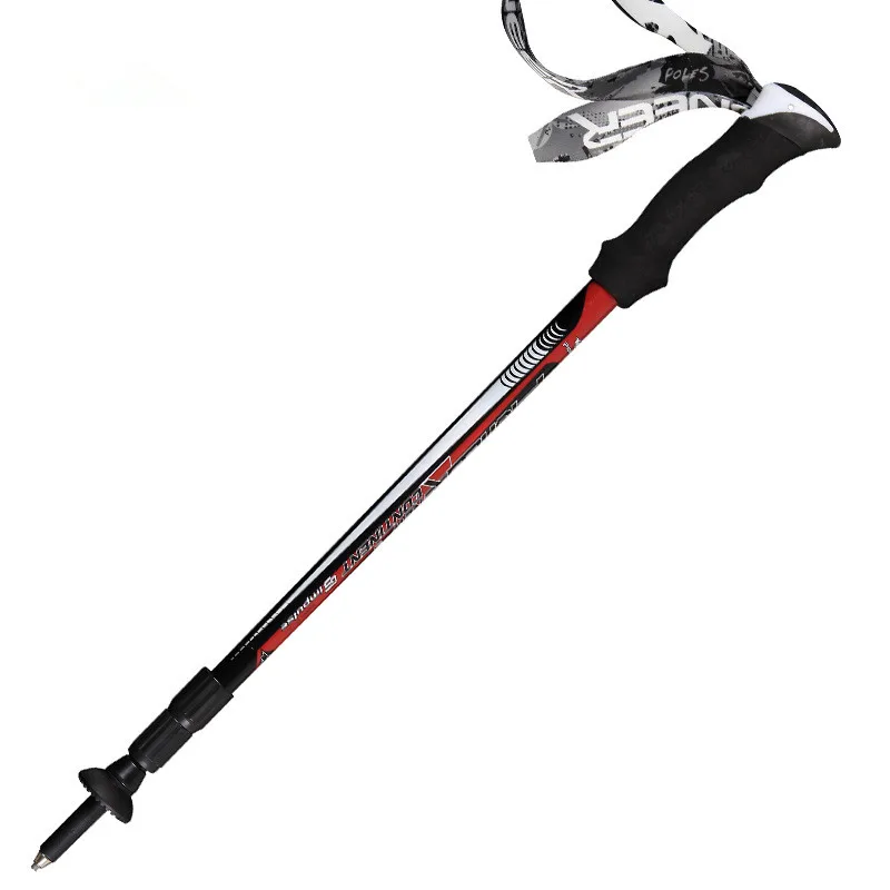 1 pc/pair PIOMEER de viaje al aire libre Camping ultraligero 3 colores Trekking senderismo de fibra de carbono palo Alpenstock Ultrashort Rod