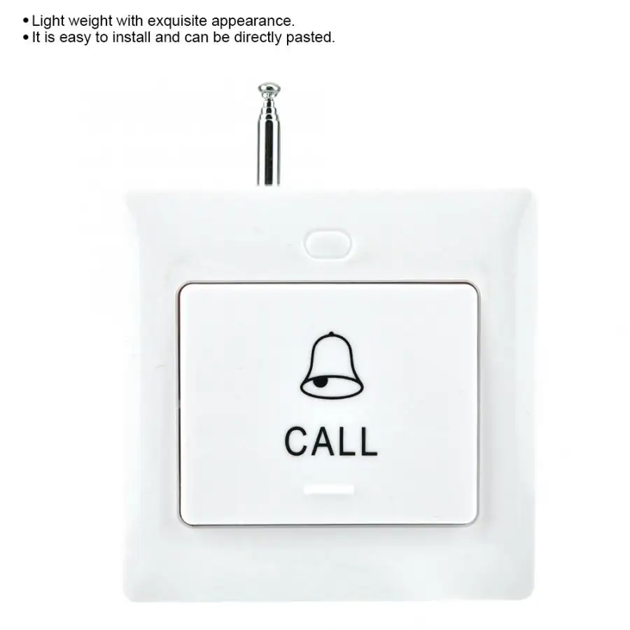 

Wireless Alert Call Help White Button Guest Call for Hospital Restaurant Nursing Home 2019