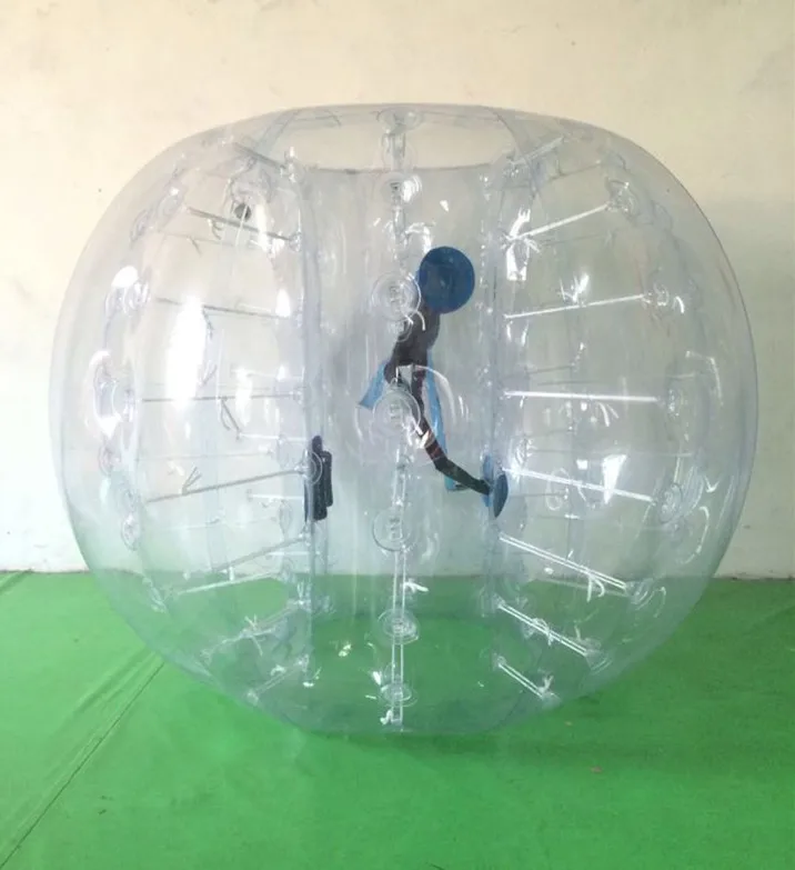 Популярный и сумасшедший мяч бампера, шар для человека, надувной шар для игры в футбол, ТПУ пузырь футбол на продажу - Цвет: clear