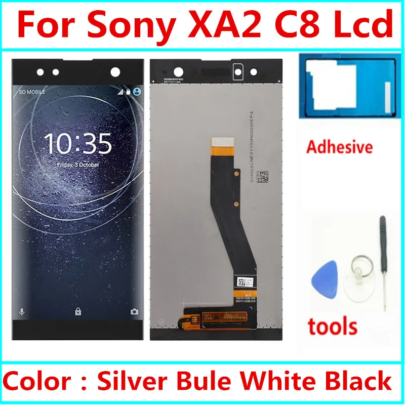 

For SONY Xperia XA2 Ultra H4233 H4213 H3213 C8 LCD Display Touch Screen Digitizer Assembly with Frame For SONY XA2 Ultra LCD