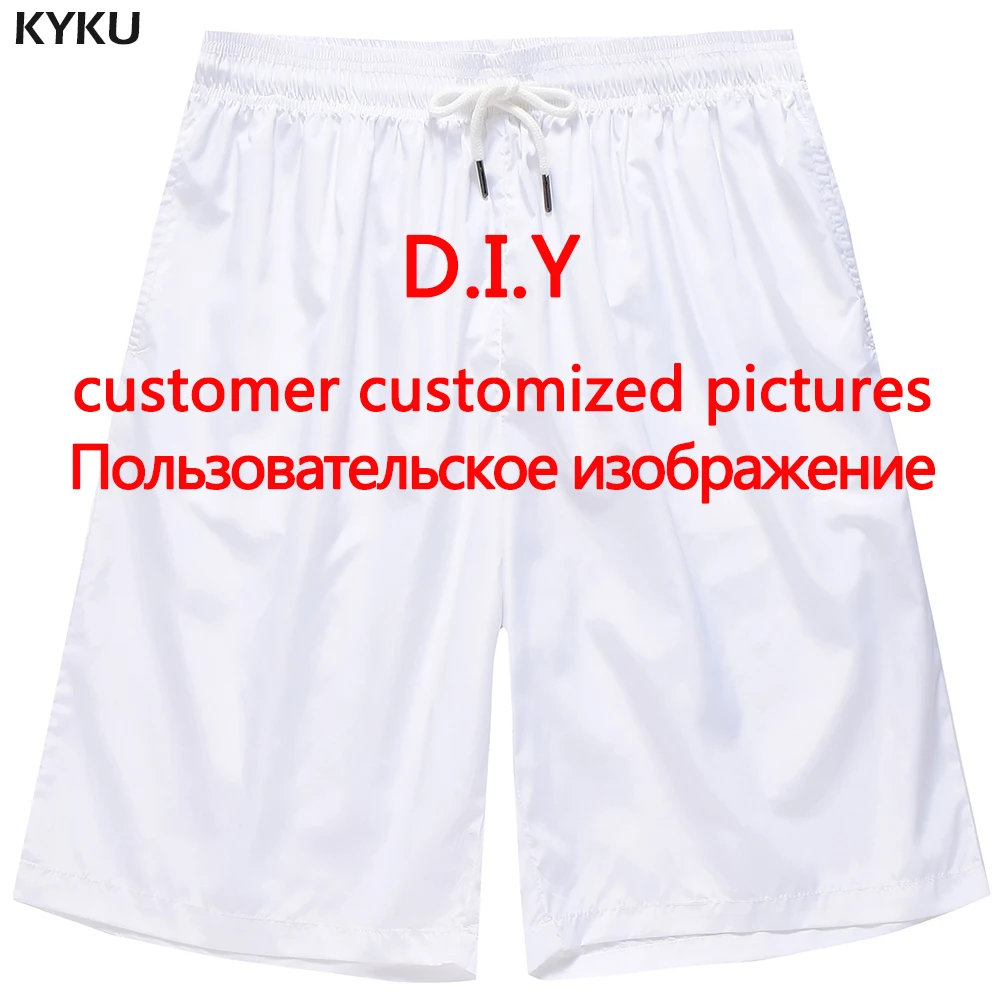 Kyku Customize Your Photo Board Shorts Men Custom Design Beach Shorts