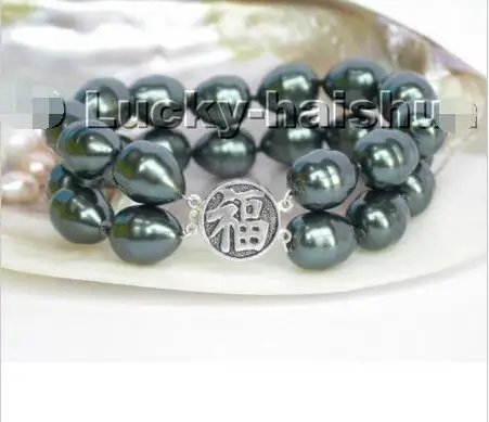 

FREE SHIPPING HOT sell new Style >>>>baroque Tahitian black south sea shell pearls Bracelet