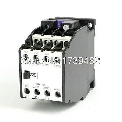CJX1-12 Контактор ПЕРЕМЕННОГО Тока 24 В 50 Гц Катушка 12А 3-фазный 3-полюсный 2NO + 2NC |