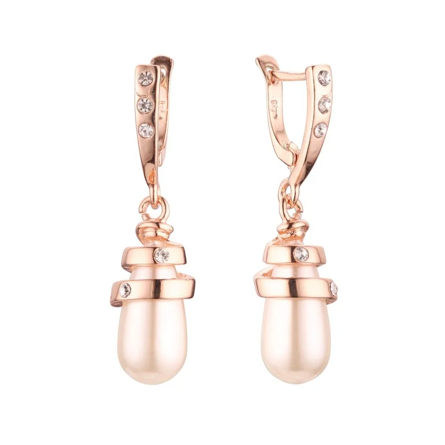

New Fashion Earring 585 Gold Color Earring Simulated-Pear Earring Fashion Jewelry 2019 Earrings