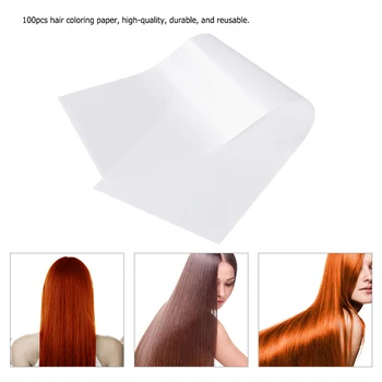 

Hair 100pcs/bag Salon Hair Dye Hot Sale Plastic Paper Reusable Highlight Dyeing Separating Sheet Barber Tissue Tool Hairdresser