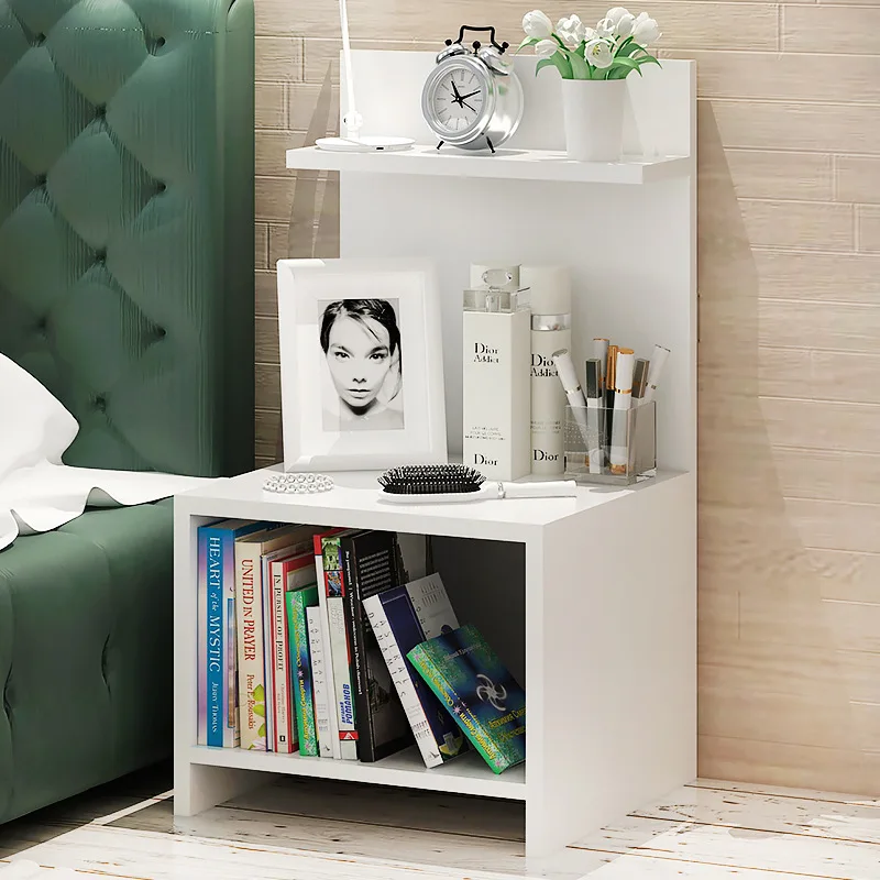 

LK602 High Quality Bedroom Storage Cabinet Multifunctional Thickend Wood Side Table Waterproof Desktop Nightstand Cosmetic Desk